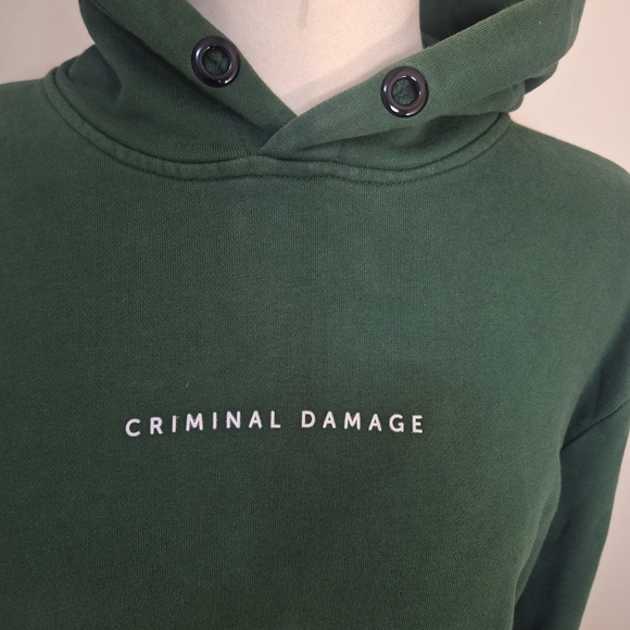 Criminal Damage River Island Rose hoodie unisex men's L - Picture 4 of 10